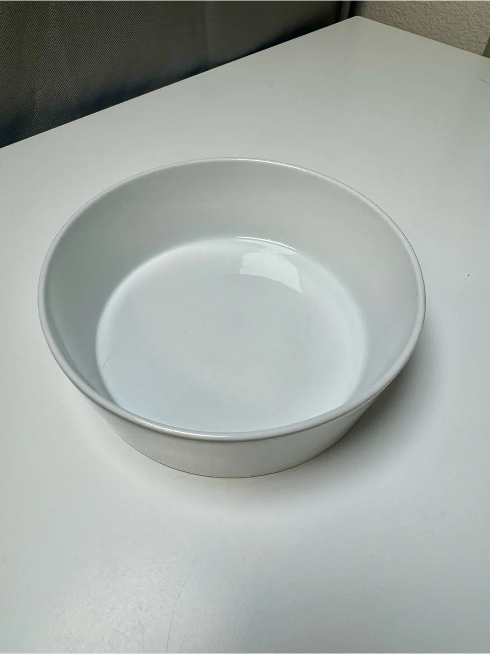 White Ceramic Floral Serving Bowl with Yellow Daffodil Motif, Block Spal 1983